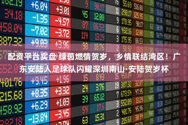 配资平台实盘 绿茵燃情贺岁，乡情联结湾区！广东安陆人足球队闪耀深圳南山·安陆贺岁杯