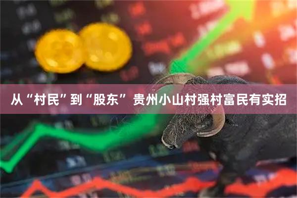 从“村民”到“股东” 贵州小山村强村富民有实招