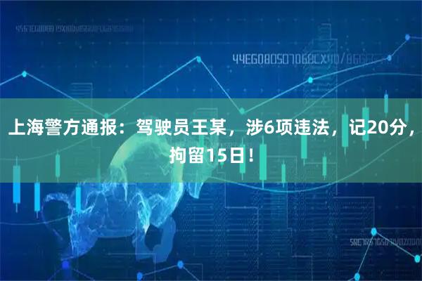 上海警方通报：驾驶员王某，涉6项违法，记20分，拘留15日！